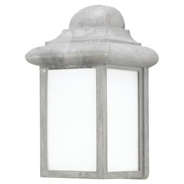 1 Light Pewter Fluorescent Outdoor Wall Lantern