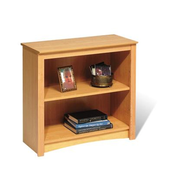 Maple 2-Shelf Bookcase