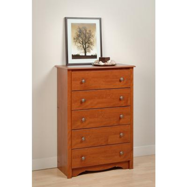 Cherry Monterey 5 Drawer Chest