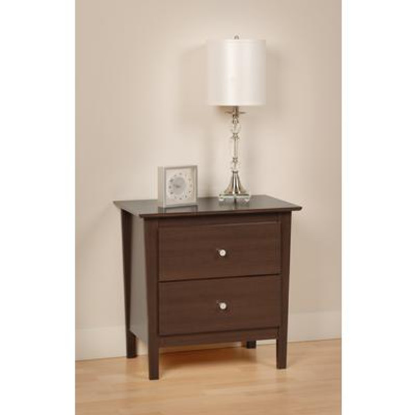 Espresso Berkshire 2 Drawer Nightstand