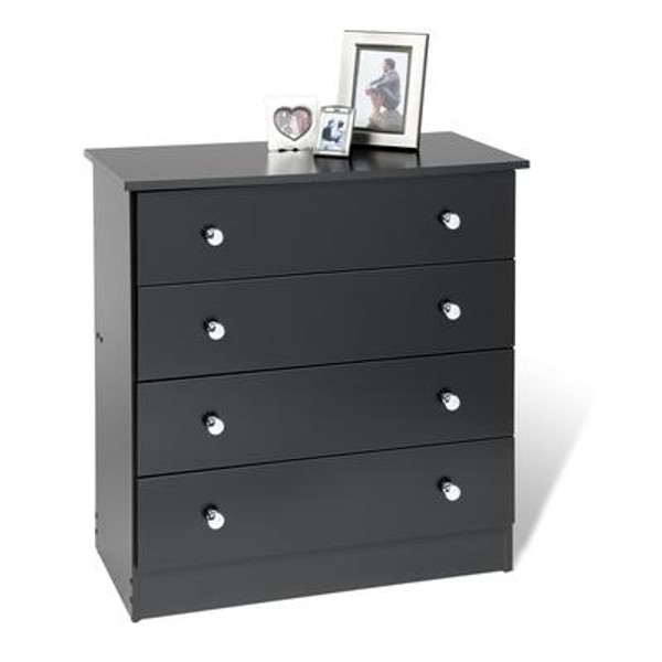 Black Edenvale 4 Drawer Chest