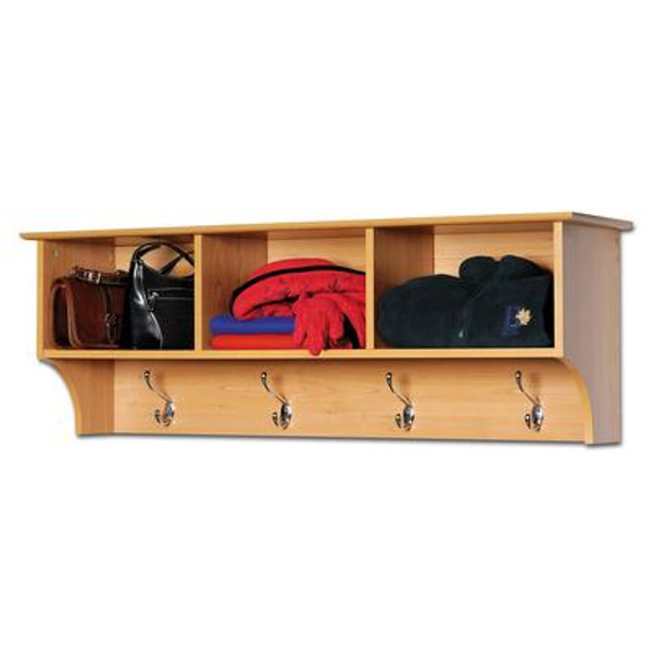 Maple Entryway Cubbie Shelf