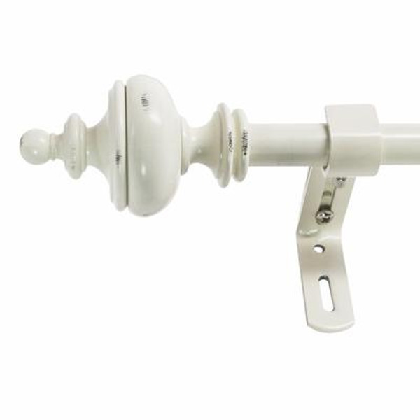 26-48 Inch 5/8 Inch Urn Rod Set In Distressed White Finish