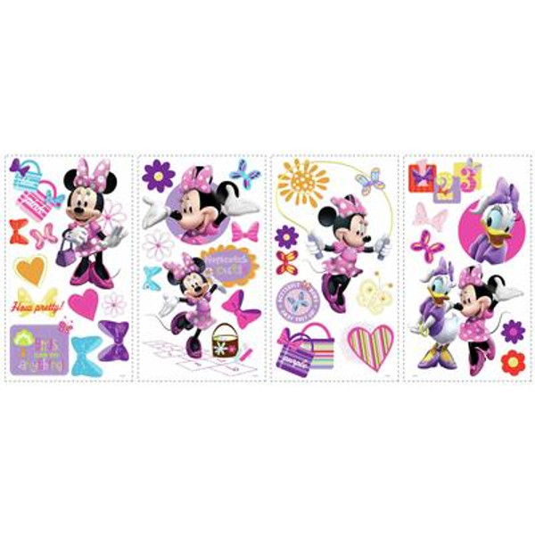 Disney-Minnie Bow-Tique Peel & Stick Wall Decals