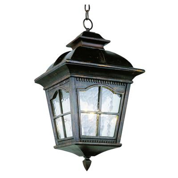 Rust Scalloped Window Hanging Light - Medium