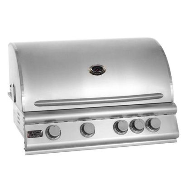 Broilchef Premium&nbsp; 4-Burner Convection Built-In Natural Gas BBQ Grill! With an Infrared Back Burner