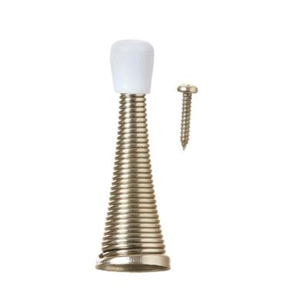 3 Inch  Bright Nickel Spring Door Stop