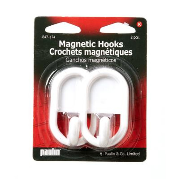 Magnetic Hooks White
