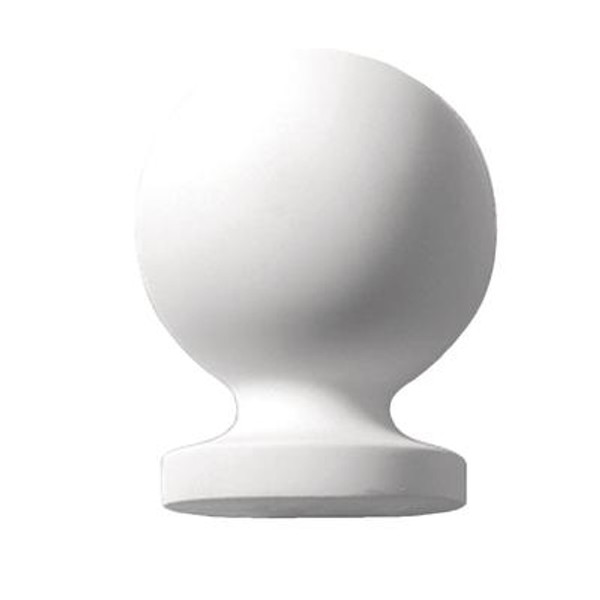 9 Inch x 7 Inch x 7 Inch Primed Polyurethane Post Ball Top Finial