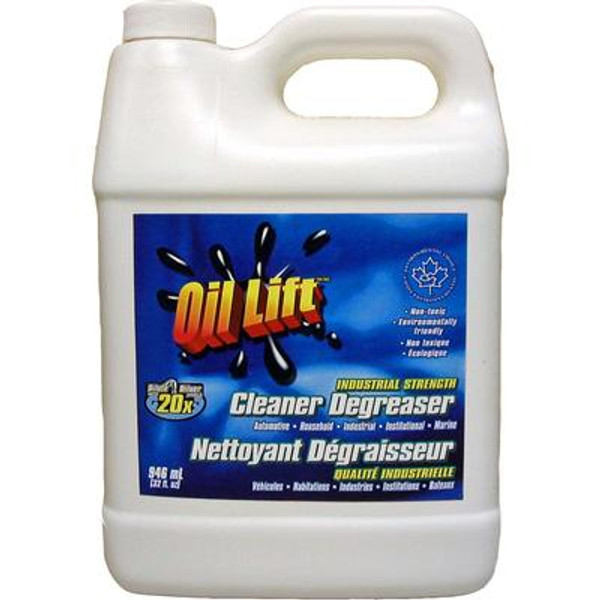 Oil Lift&#153; 948 ml; Industrial Strength Concentrated Non-Toxic Cleaner-Degreaser