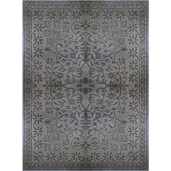 Charcoal Vintage 5 Feet x 8 Feet Area Rug