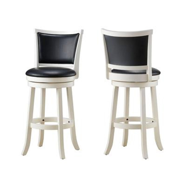 Cabot - Box of 2 -Counter Stool; 26 Inch - White