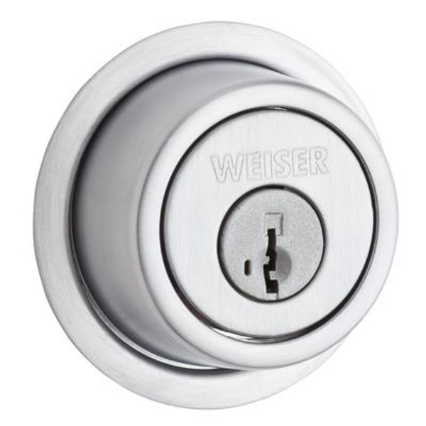 3471 Single Cylinder Deadbolt in Satin Chrome