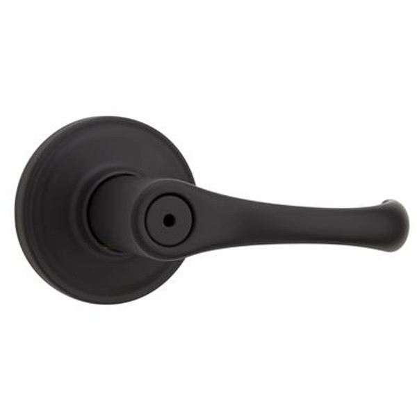 Aspen Privacy Lever in Iron Black