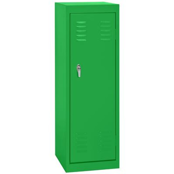 15 Inch L x 15 Inch D x 48 Inch H Single Tier Welded Steel Locker in Primary Green