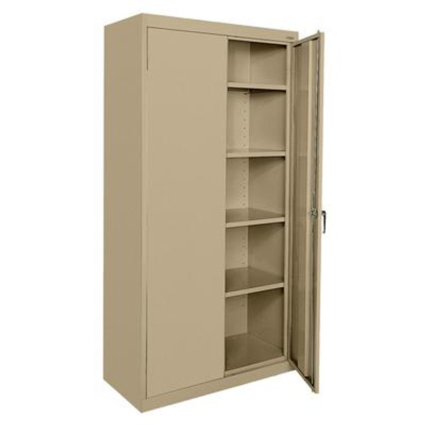 Classic Series 36 Inch W x 72 Inch H x 18 Inch D Storage Cabinet with Adjustable Shelves in Tropic Sand