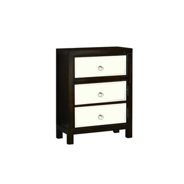 Accent Chest - Brown / Mirror Transitional Style