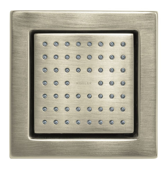Watertile Square 54-Nozzle Bodyspray in Vibrant Brushed Nickel
