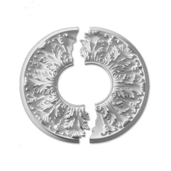 15-13/16 Inch x 15-13/16 Inch x 5/8 Inch Flor Smooth Ceiling Medallion (2-Piece)