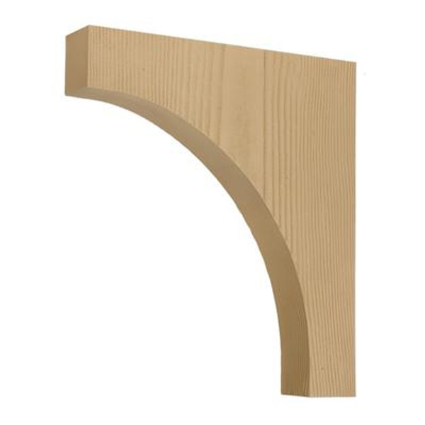 28 Inch x 32 Inch x 4-1/4 Inch Unfinished Wood Grain Texture Polyurethane Bracket