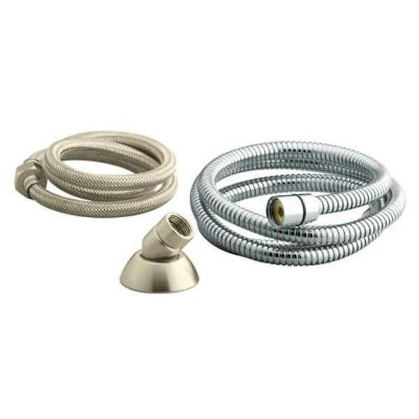 Three-Way Handshower Hose Guide in Vibrant Brushed Nickel