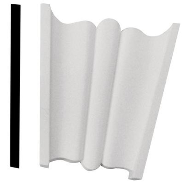 7 Inch x 7-1/2 Inch x 2-13/16 Inch Primed Polyurethane Keystone Texture Solid