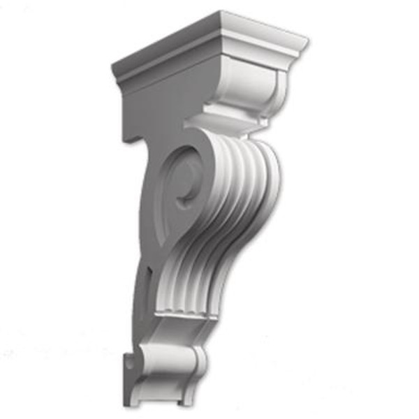 17-1/2 Inch x 35 Inch x 11 Inch Primed Polyurethane Bracket