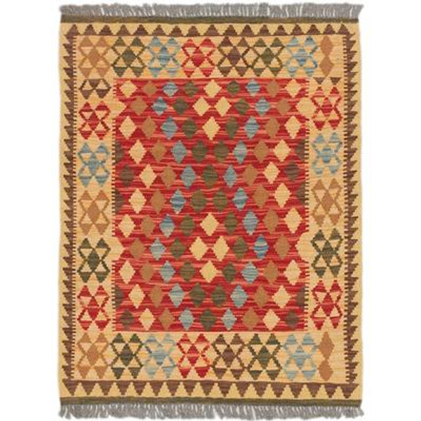 Hand woven Sivas Kilim - 2 Ft. 11 In. x 3 Ft. 9 In.