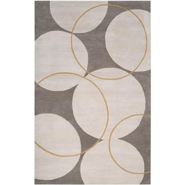 Norte Gray New Zealand Wool 5 Ft. x 8 Ft. Area Rug