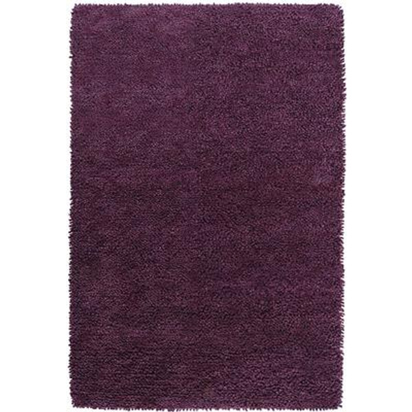 Pisco Purple New Zealand Felted Wool Shag 8 Ft. x 10 Ft. 6 In. Area Rug