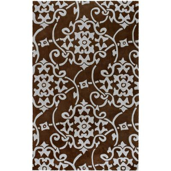 Labranza Pale Blue Polyester  - 5 Ft. x 8 Ft. Area Rug