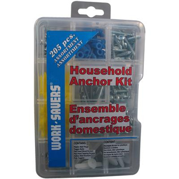 Household Anchor Kit - 205Pcs