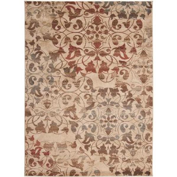 Kondre Light Pear Polypropylene Area Rug - 7 Feet 10 Inches x 10 Feet 10 Inches