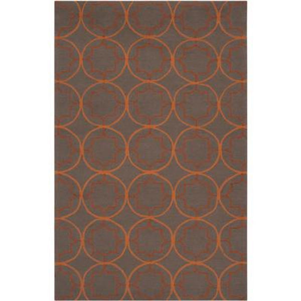 Margilia Wenge Polypropylene Indoor/Outdoor  - 5 Ft. x 8 Ft. Area Rug