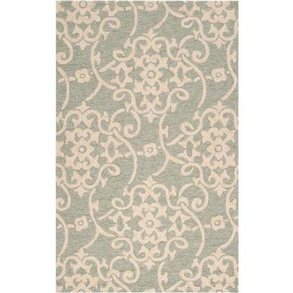 Piskent Moss Polypropylene Indoor/Outdoor  - 8 Ft. x 10 Ft. Area Rug