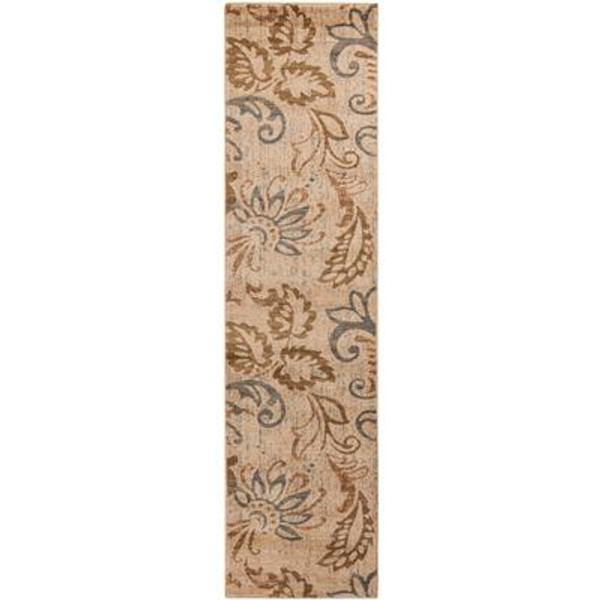 Pontoea Light Pear Polypropylene Runner - 2 Ft. x 7 Ft. 5 In. Area Rug