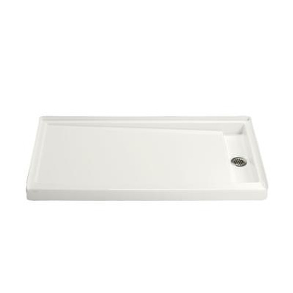 Groove Acrylic Receptor 60 Inch X 32 Inch Right-Hand Drain in White