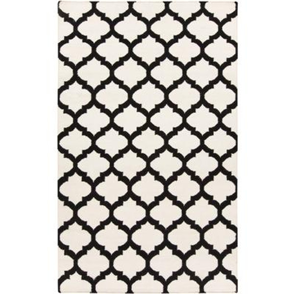 Saffre Ivory Wool 9 Feet x 13 Feet Area Rug