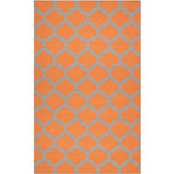 Saffre Papaya Wool 3 Feet 6 Inch x 5 Feet 6 Inch Area Rug