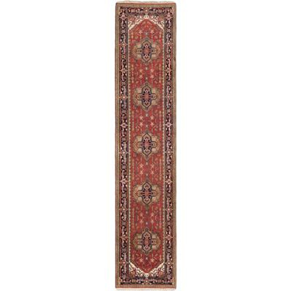 Hand-knotted Batul Rug - 2 Ft. 7 In. x 12 Ft. 1 In.