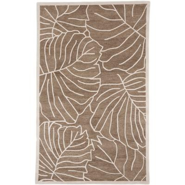 Blairmo Mushroom New Zealand Wool  - 5 Ft. x 8 Ft. Area Rug