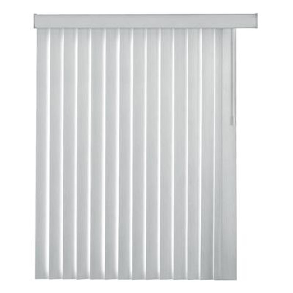 84 Inch Whisk Rustic White 4.5 Inch Embossed Vertical Blind Louvers (Actual length 82.5 Inch)