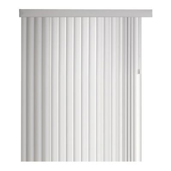 104x84 White 4.5 Inch Crown Vertical Blind Kit (Actual width 104 Inch)