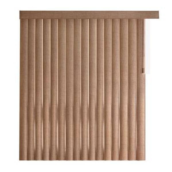 78x84 Cocoa Jute 4.5 Inch Embossed Vertical Blind Kit (Actual width 78 Inch)