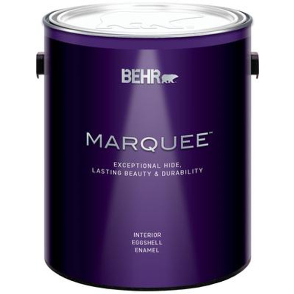 BEHR MARQUEE Interior Eggshell; Paint & Primer - Ultra Pure White; 3.79 L