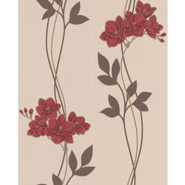 Serene Red/Pink Wallpaper