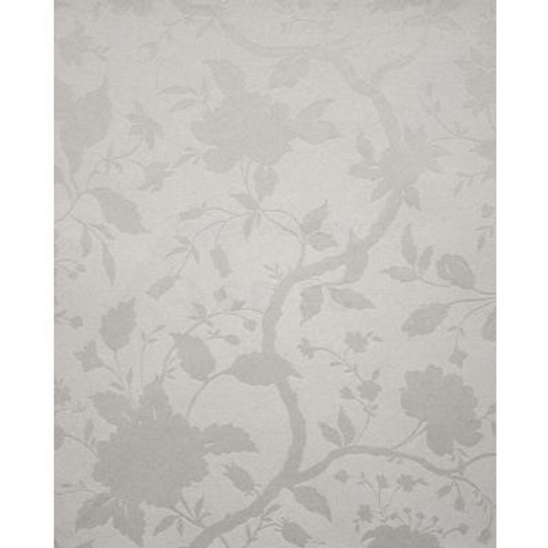 Botanical Floral White Wallpaper