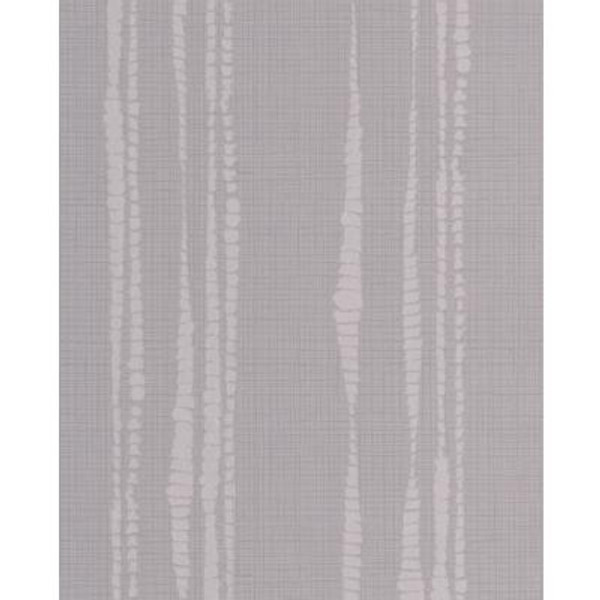 Laddered Stripe Gray/Silver Wallpaper