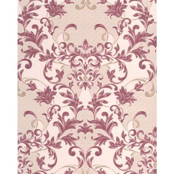 Abigail Red/Pink Wallpaper