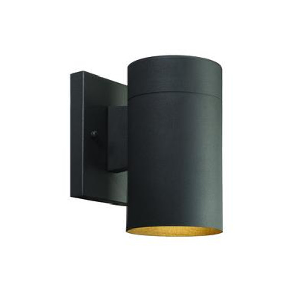 STRAFFORD 1 Light Outdoor Black Wall Lantern